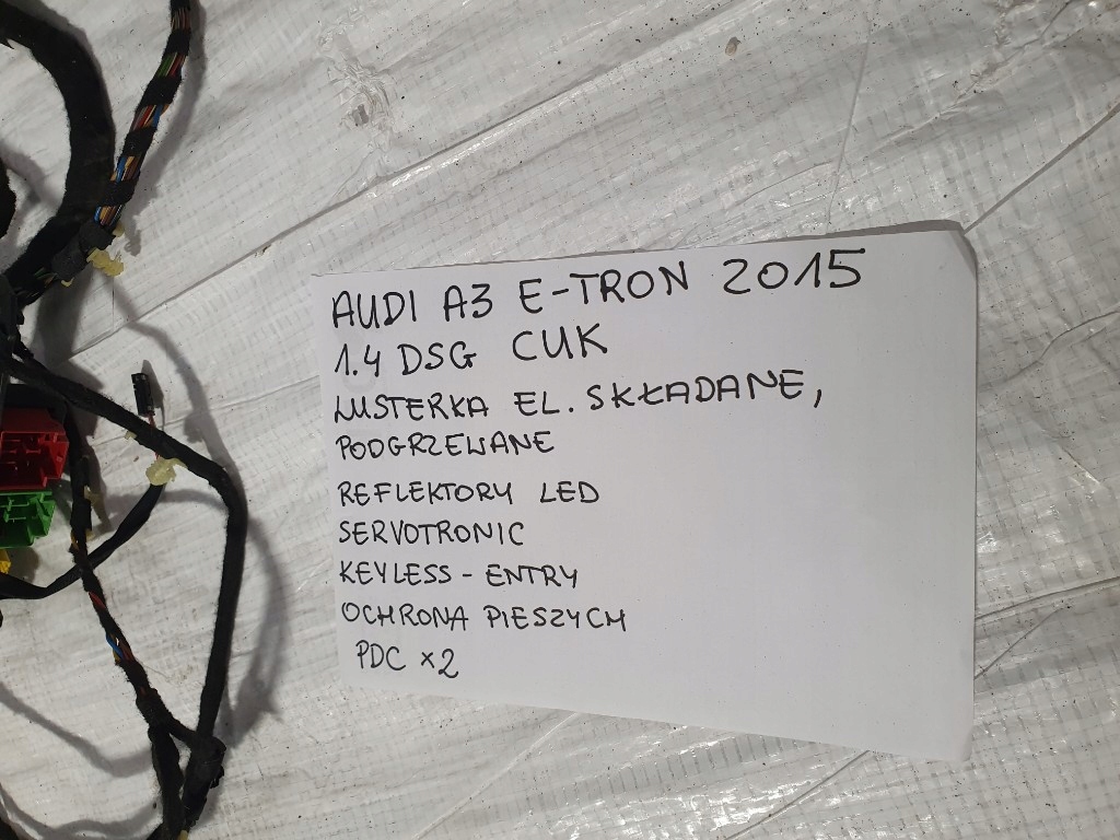 фото №8, Audi a3 8v e-tron sportback джгут головна електропроводка салону europa 2016r