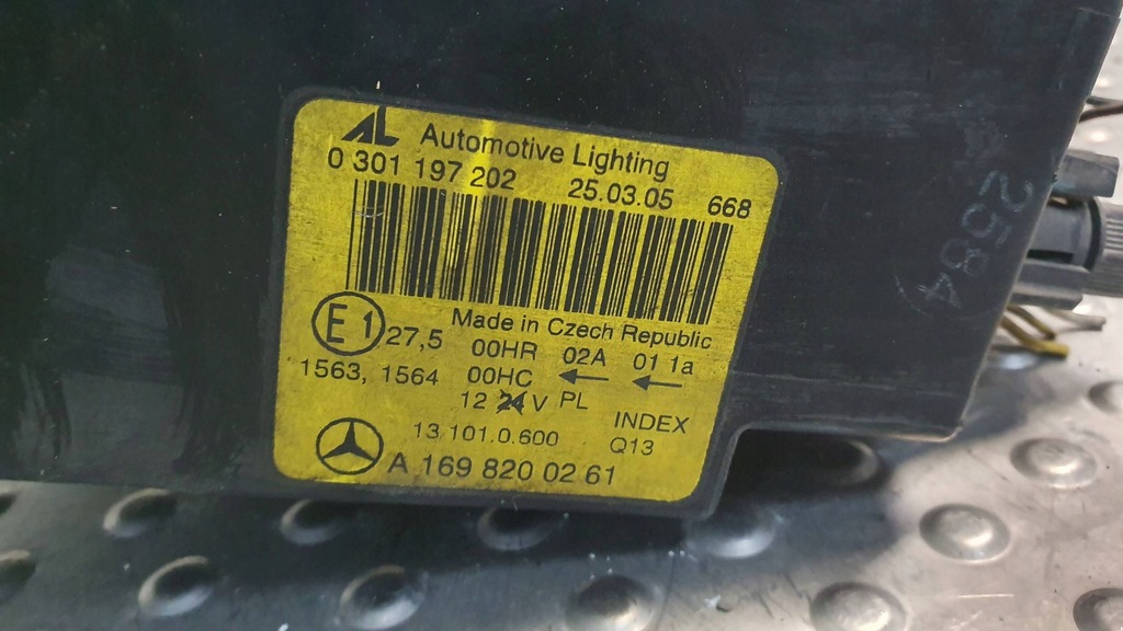 фото №9, Лампа перед права mercedes a-klasa w169 a1698200261 04-