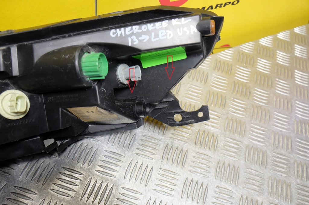 фото №15, Jeep cherokee kl 2013- фара лампа led r usa