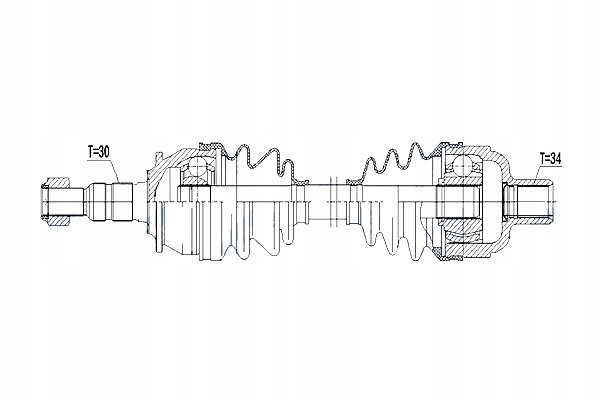 фото №11, Привідний вал привідна opel astra j 1.6t 09- права atm nty