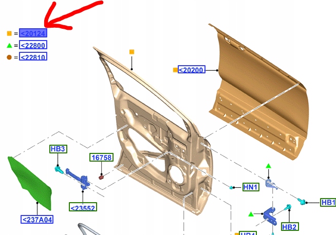 фото №1, Дверь передние левая ford edge mk2 2016-