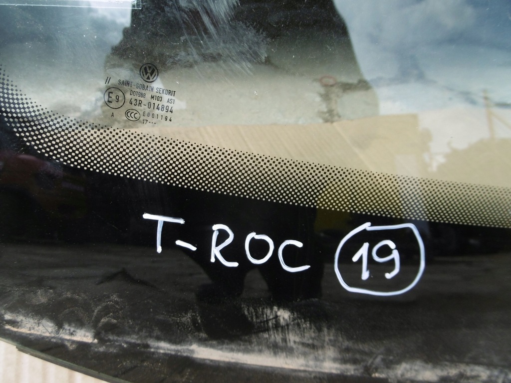 фото №3, Стекло лобовое vw t-roc 2017r. датчик камера