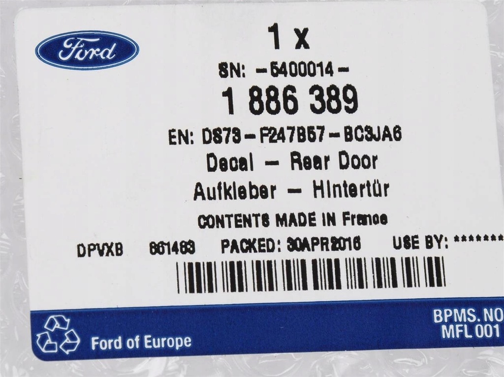 фото №4, Молдинг дверь задних левых mondeo 2014-