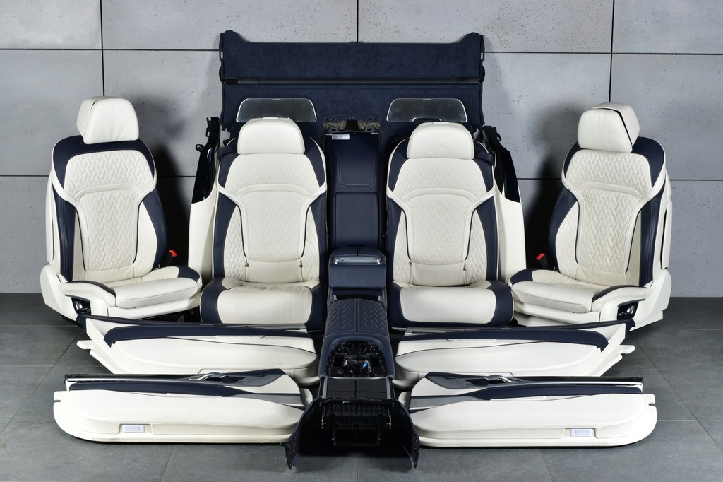 фото №1, Bmw 7 g12 сидіння сидіння салон середина individual оббивка масаж nachtblau