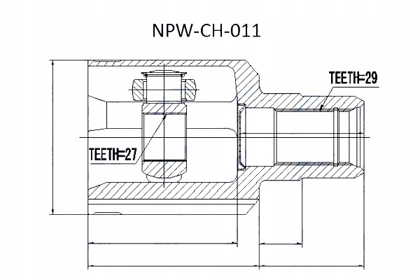 фото №5, Шарнір внутрішній dodge durango 04- nty