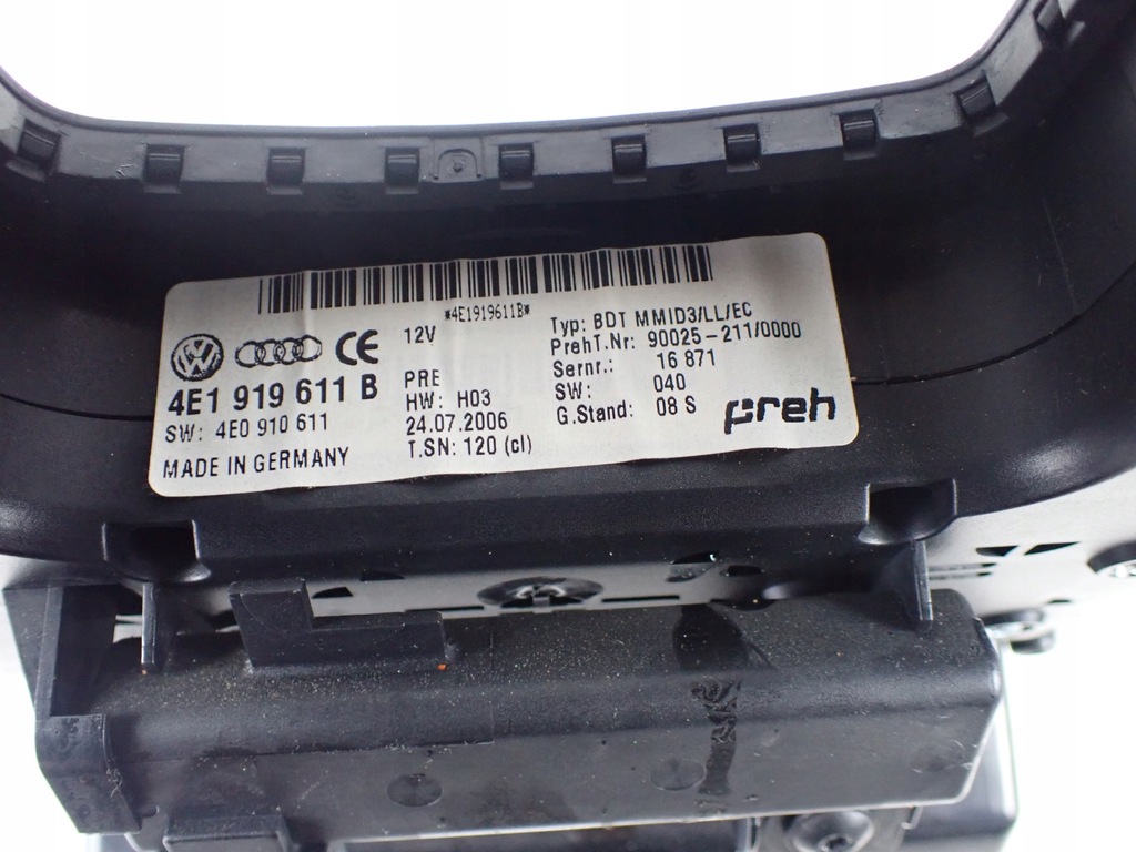 фото №15, Панель управление audi a8 s8 d3 5.2 карбон 4e1919611b 4e1927225a 4e1905218b