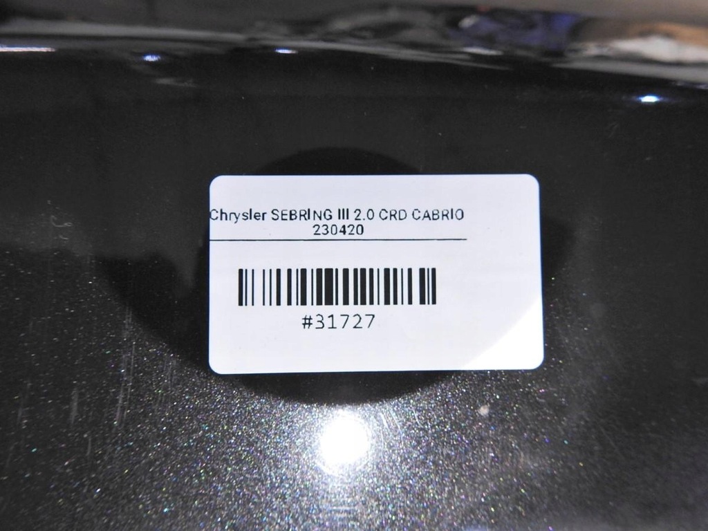 фото №9, Крышка багажника задняя задняя chrysler sebring iii cabrio