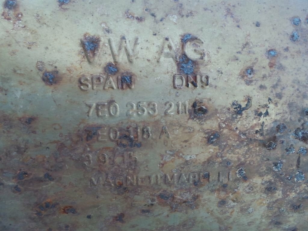 фото №3, Vw t6 2016 transporter гасник труба вихлоп