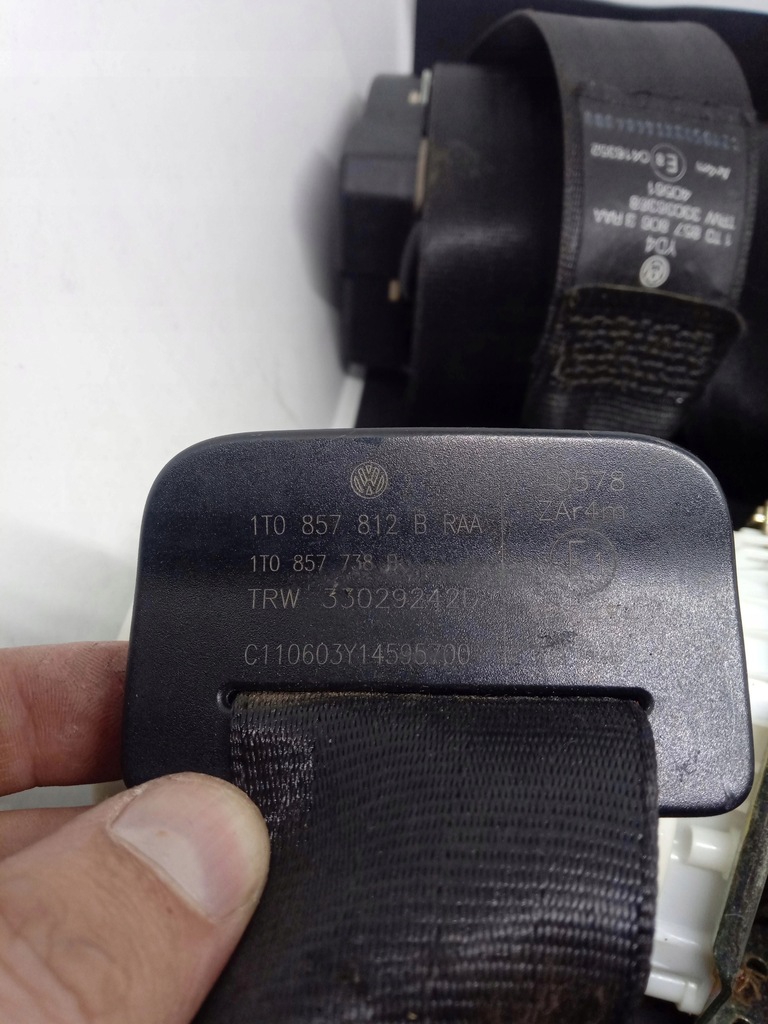 фото №6, Ремені безпеки комплект 7 ременів vw touran 1t