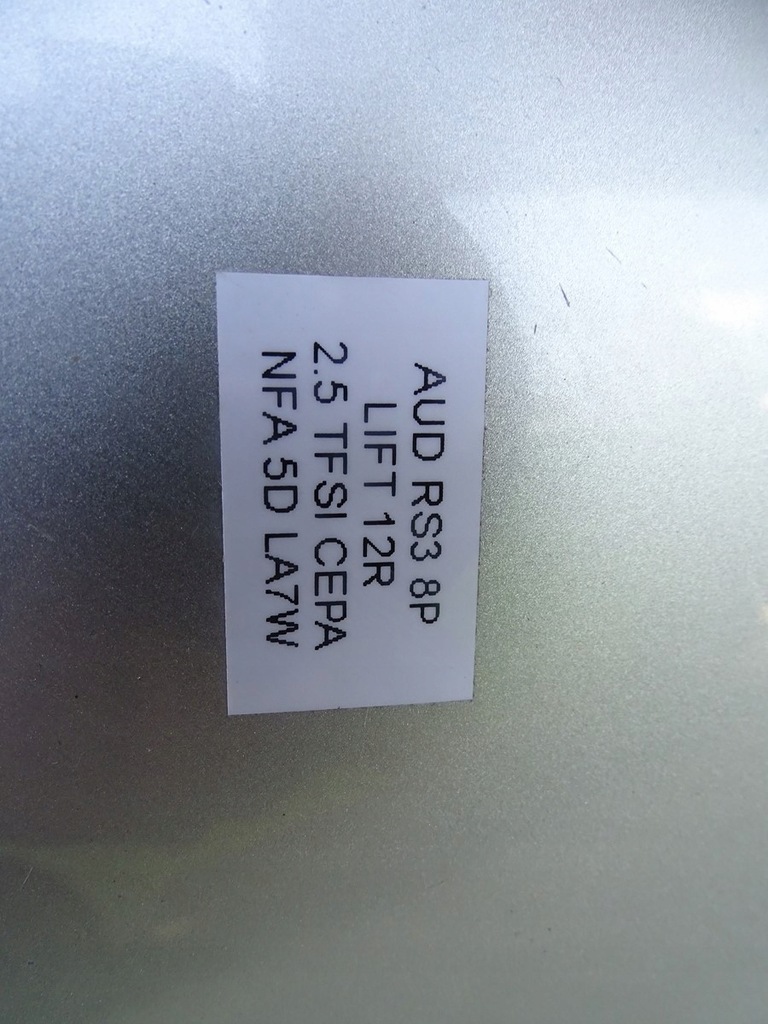 фото №8, Капот крышка двигателя audi a3 8p lift 08- rs3 8p la7w