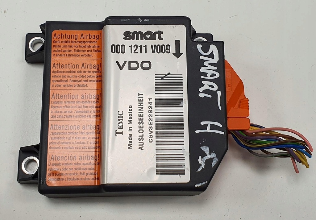 фото №1, Модуль датчик подушка безопасности air bag smart fortwo 450