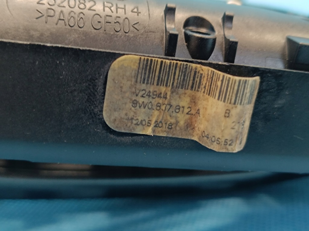 фото №9, Audi a5 f5 sportback 2.0 tdi 2018 r ручка дверь lz7s правый задняя 8w0837206