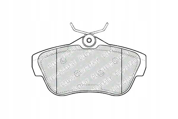фото №1, Delphi lp2071 набор тормозных колодок тормозных, тормоза дисковые