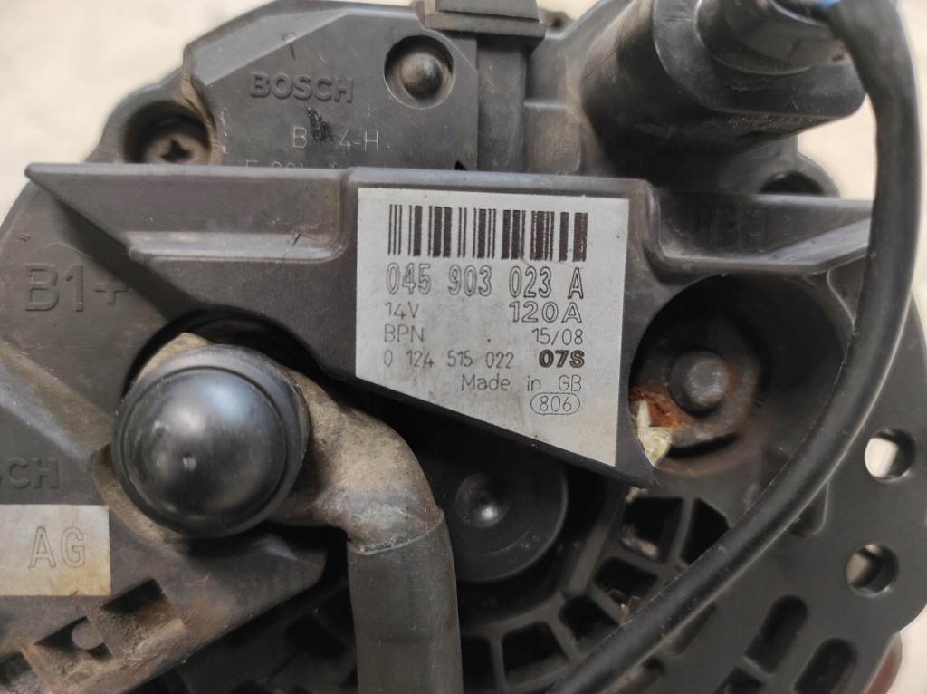 фото №5, Skoda fabia 2 ii 07- 1.4tdi генератор 120a 045903023a