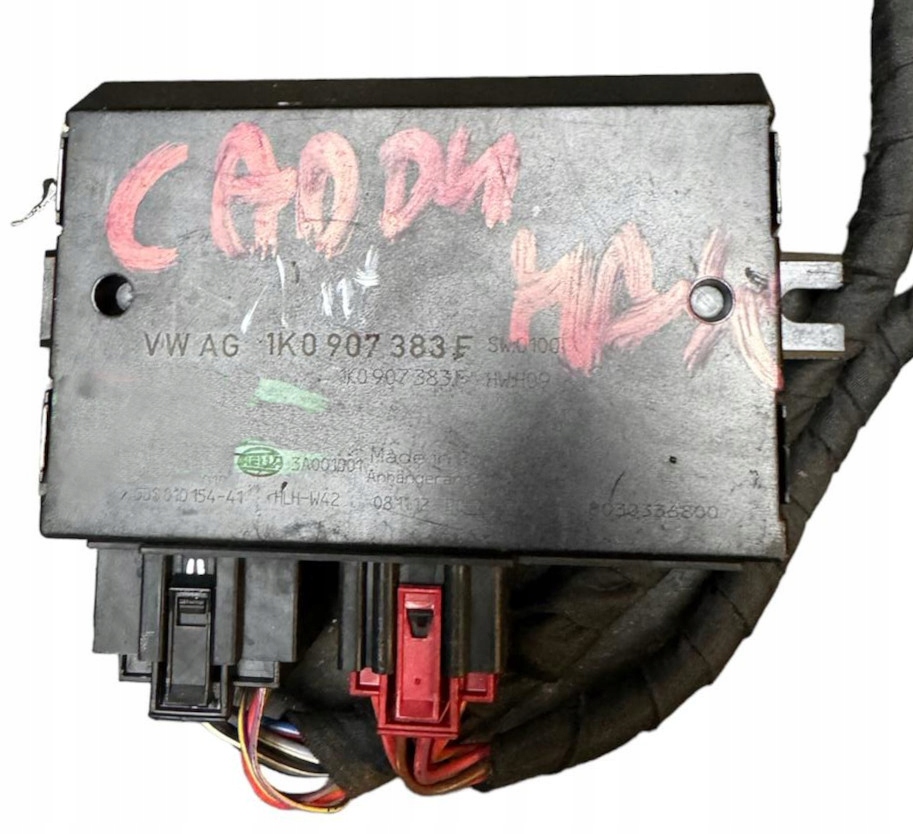фото №1, Vw caddy модуль фаркоп 1k0907383f