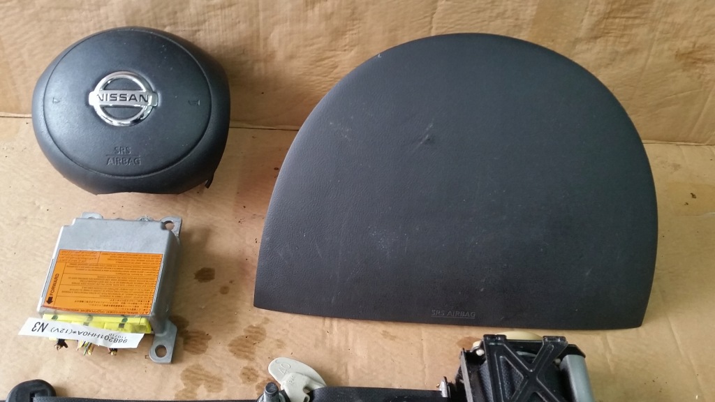 фото №6, Air bag подушки безопасности пассажира i водителя датчик ремни micra k13