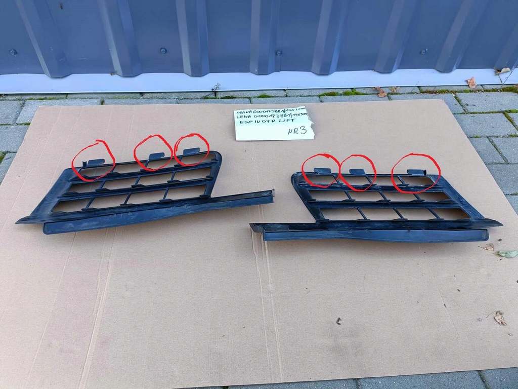 фото №1, Решётка радиатора решётка решётка радиатора бампер espace iv 2006 - 2012 g000173881 крепления całe