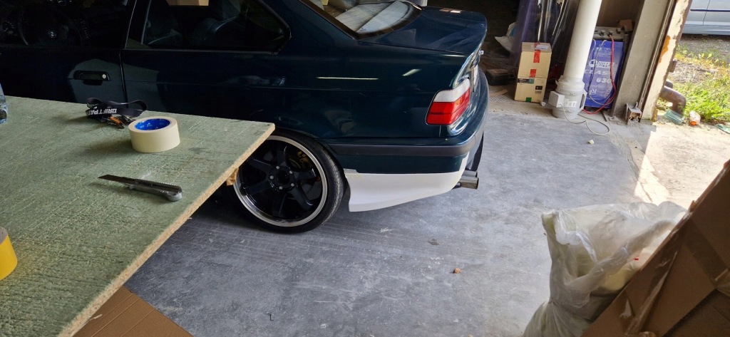 Bmw e36 m набір накладки бампера задній spats mway workshop Зі Шроту