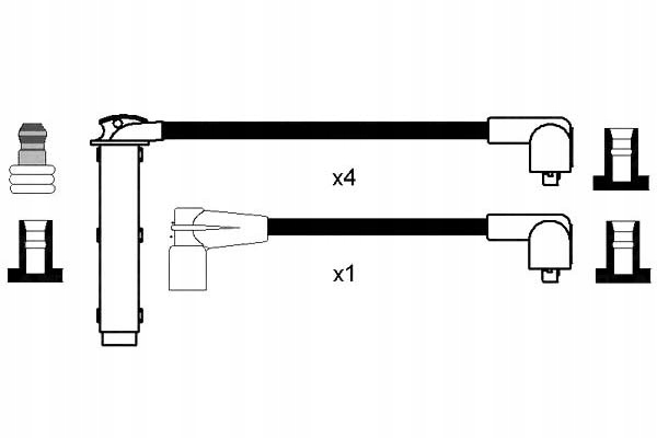 фото №1, Набор трубопровод зажигания ngk 2585