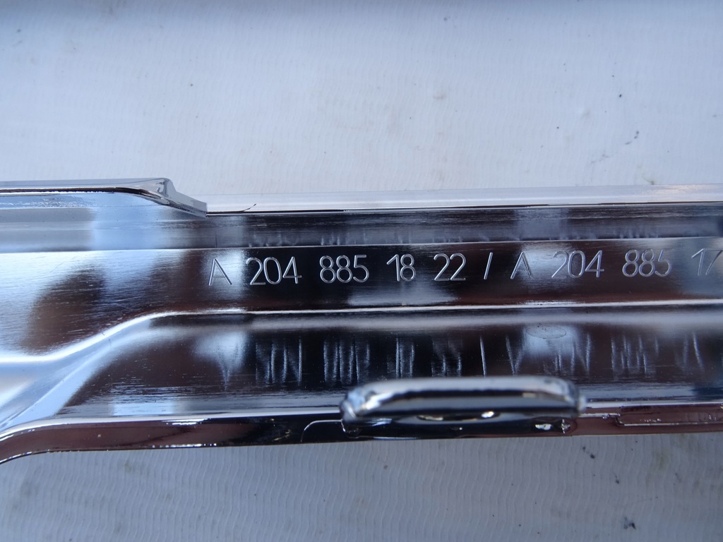 фото №4, Молдинг хром бампера перед mercedes x204 glk lift