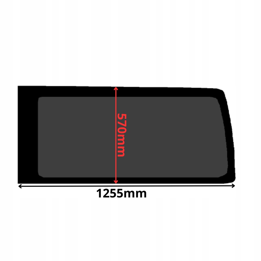 фото №1, Стекло боковая левая bok задняя vw transporter t6 long 0158