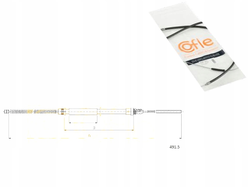 Купить Тяга трос тормоза ручного cofle 1987477568 fkb