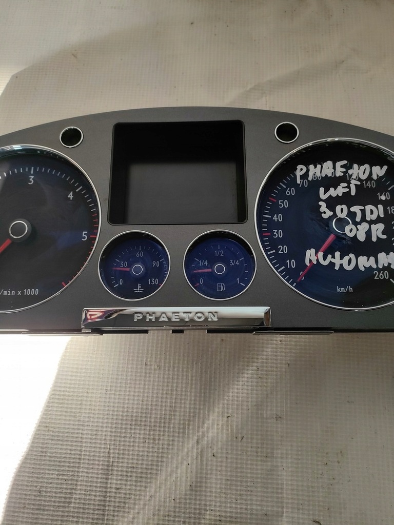 фото №5, Vw phaeton 3.0tdi счетчик приборная панель 3d0920885p europa