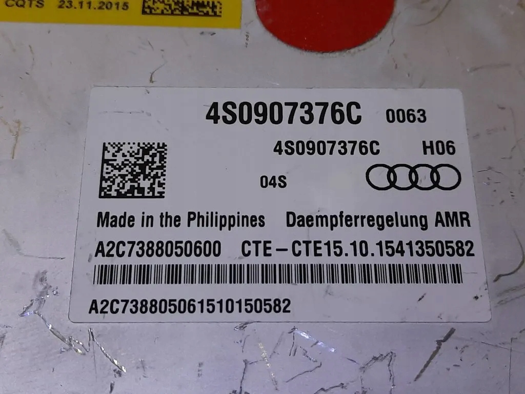 фото №2, Audi r8 4s блок управления подвеска 4s0907376c