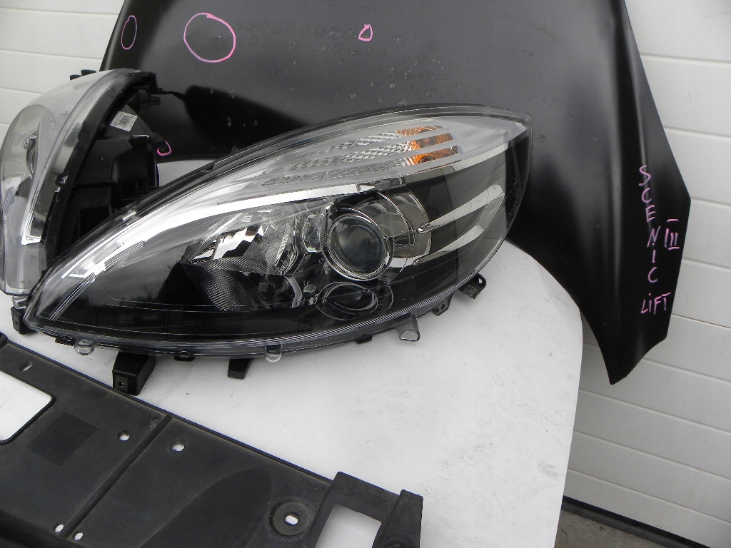 фото №8, Renault scenic iii lift 2013 rok капот лампи