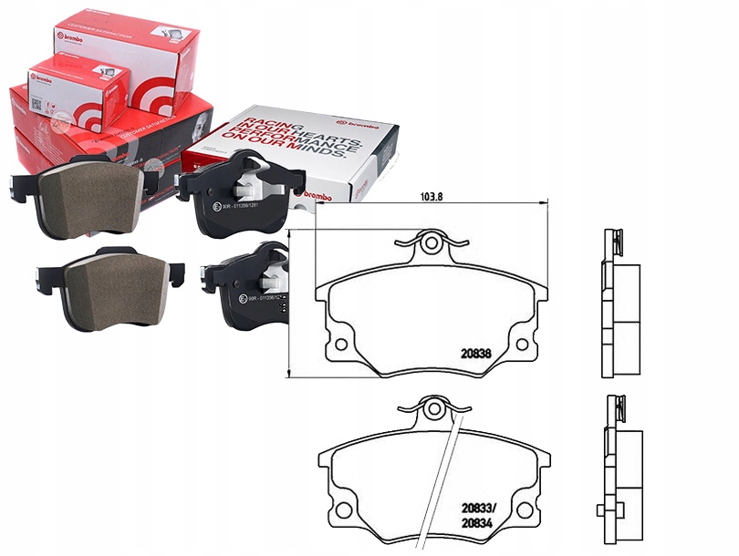 фото №5, Brembo тормозные колодки тормозные alfa romeo 145 146 перед