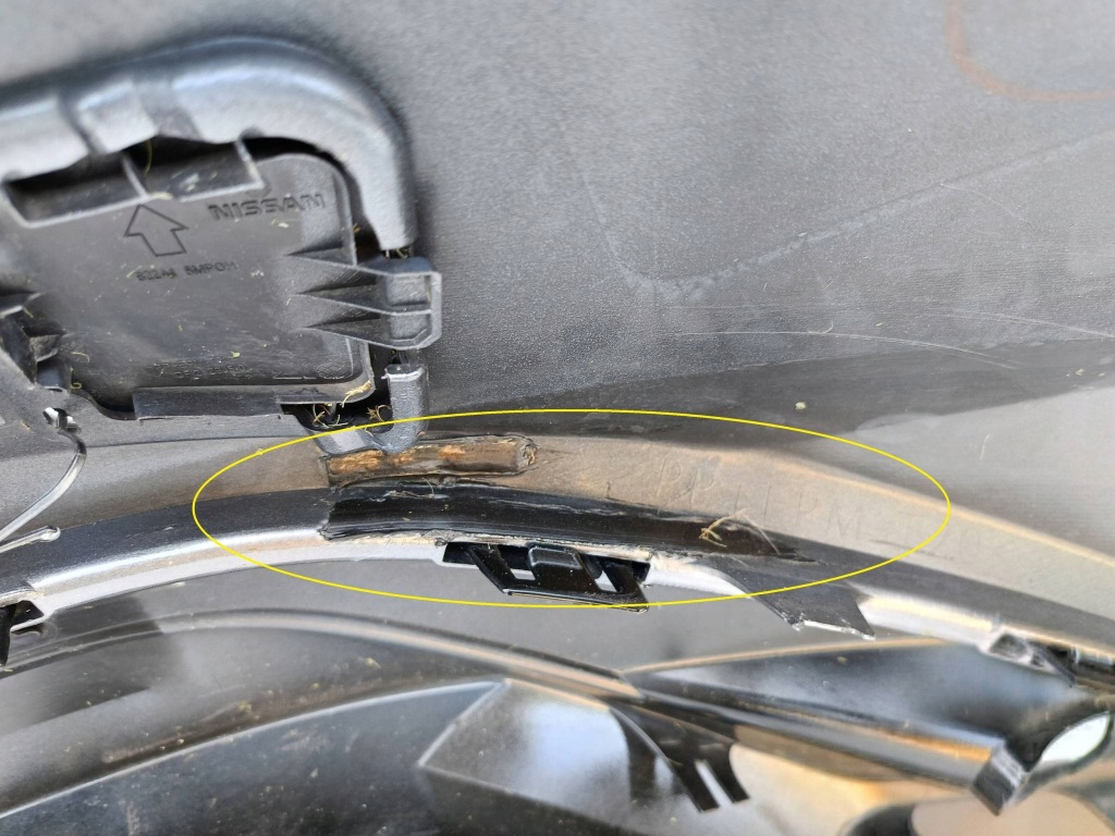 Nissan ariya 22- бампер перед передний pdc решётка  спойлер 62022-5m90h Недорого