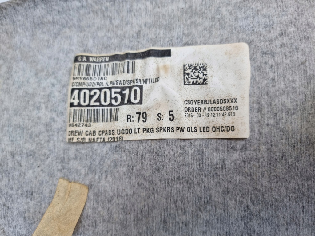 фото №9, Dodge ram 1500 longhorn limited lift 3.0 дизель стеля комплектна 15r