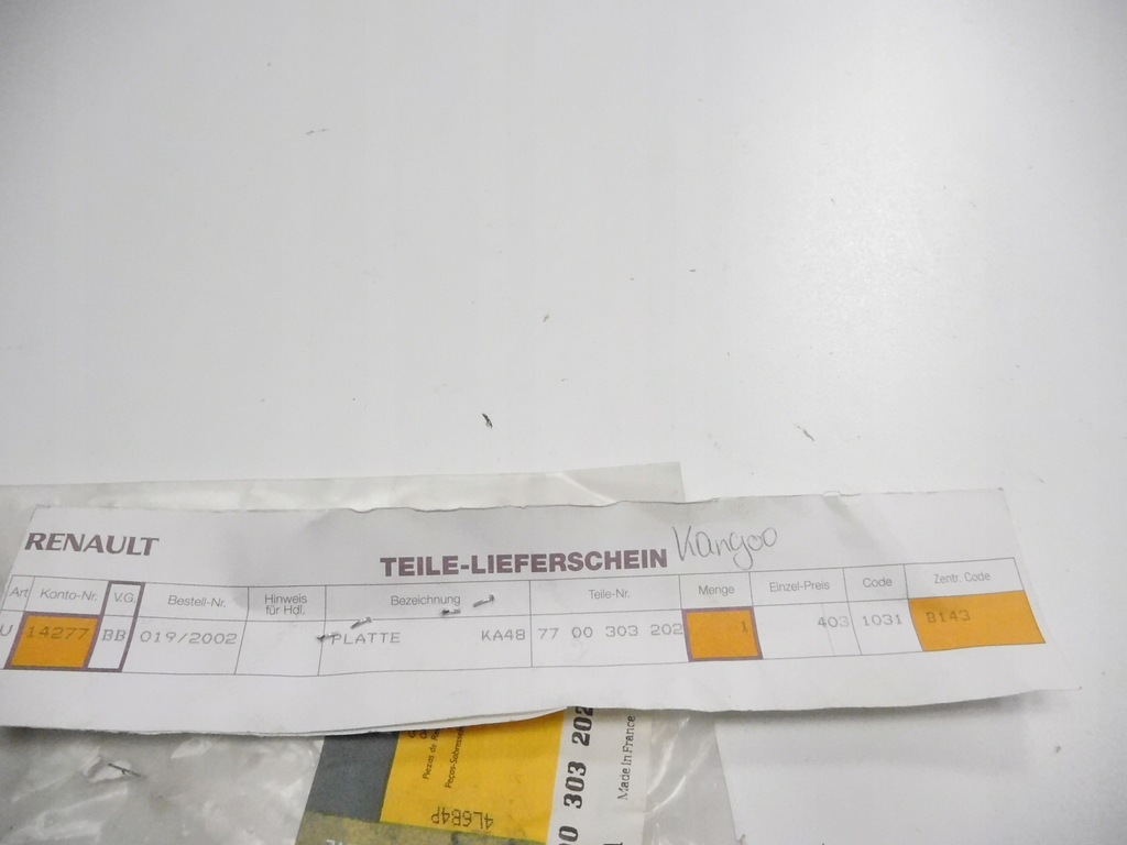 фото №11, Защёлка крышки багажника renault kangoo 7700303202