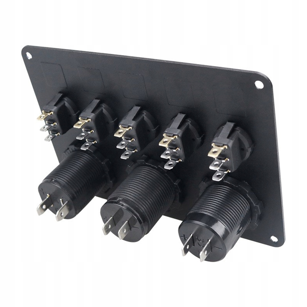 фото №9, Панель переключателей 12-24v usb переключатели выключатель