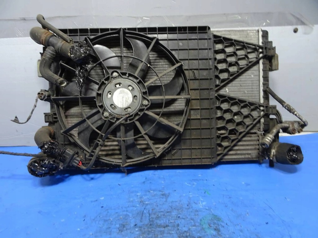 фото №5, Комплект радіатор вентилятор seat ibiza iv 1.6 tdi