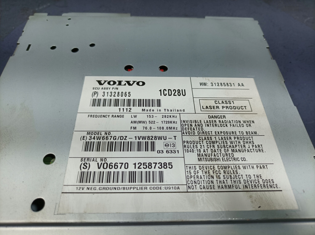 фото №5, Volvo xc90 i lift радио радиопроигрыватель считыватель привод 31285831