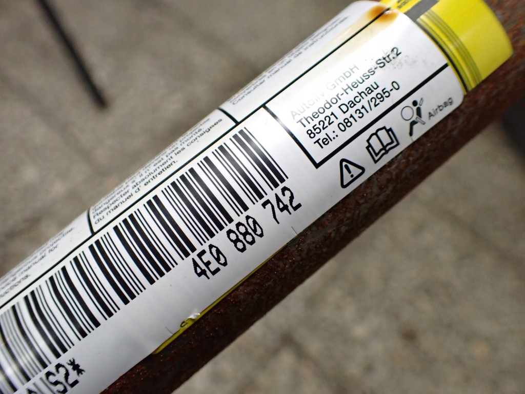 фото №9, Шторка безпеки повітряна права audi a8 s8 d3 5.2 короткий 4e0880742