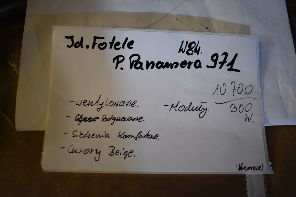 фото №14, Idealne сиденья обшивки заднее сиденье kpl. porsche panamera 971 luxory бежевый 1