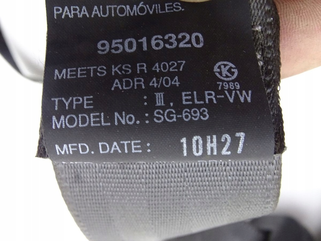 фото №4, Chevrolet aveo i t200 pas безопасности левый задняя