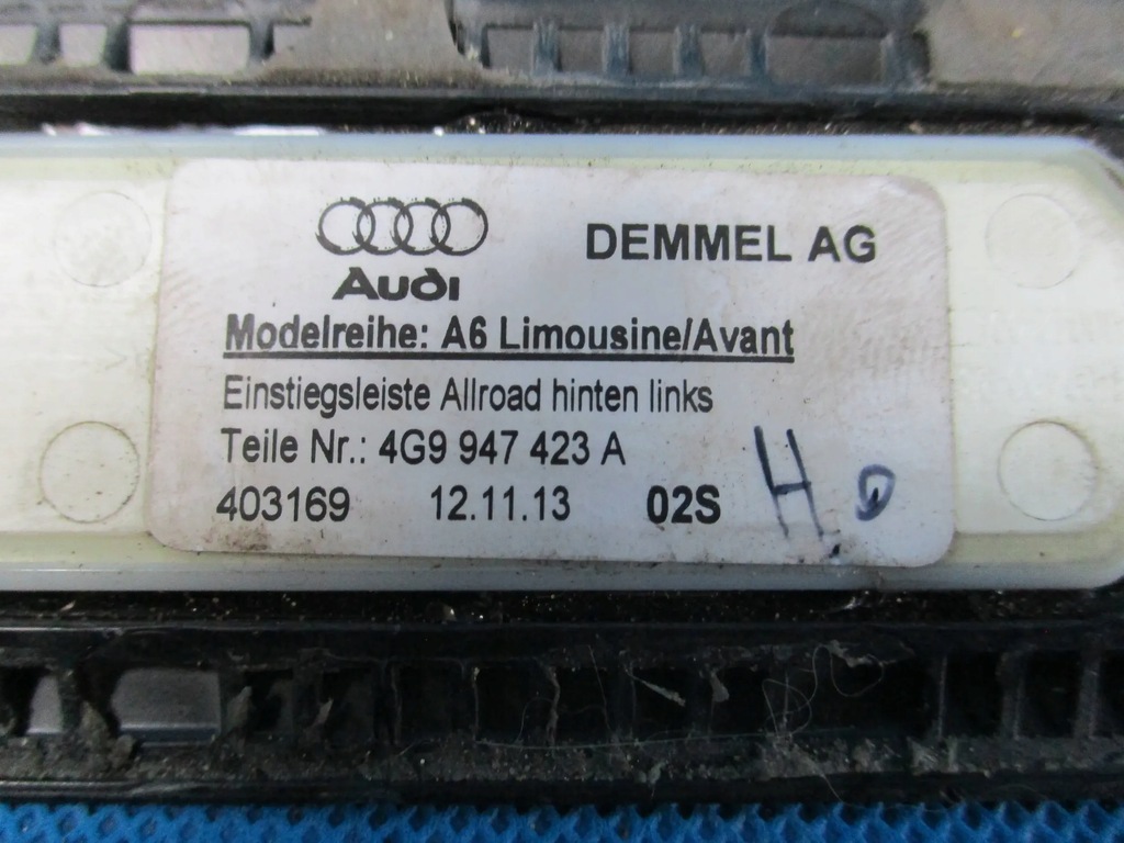 фото №9, Молдинг порог левая led audi a6 c7 allroad 4g9947423a