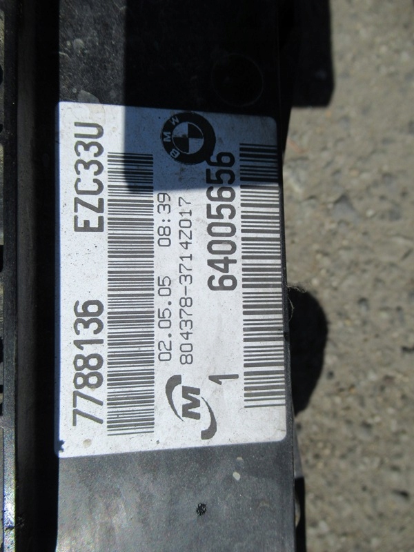 фото №5, Bmw x3 e83 2.0d 163km комплект радиатор вентилятор