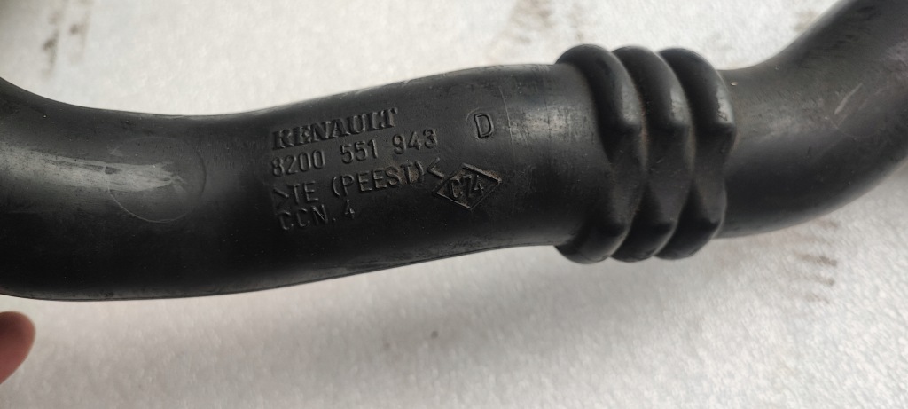 фото №4, Laguna ii 2.0dci труба интеркулер оригинал 8200551943