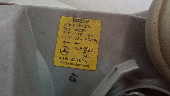 Фара правий лампа перед mercedes a170 Недорого