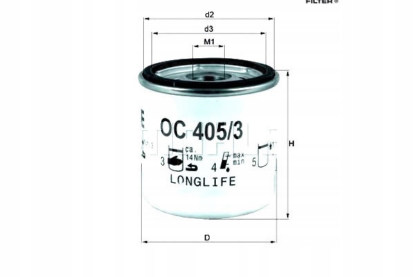 фото №1, Knecht oc 405/3 фильтр масла
