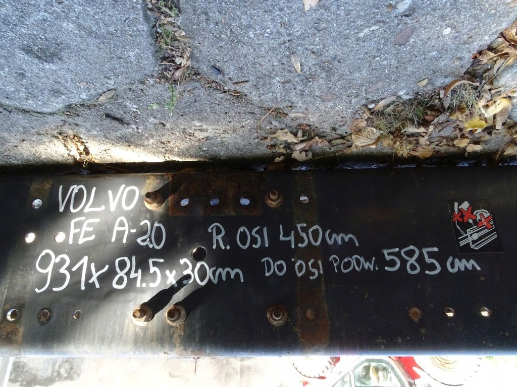 фото №9, Volvo fe fl 06- euro 5 рама 6x2 22.5 2008r 930cm #153