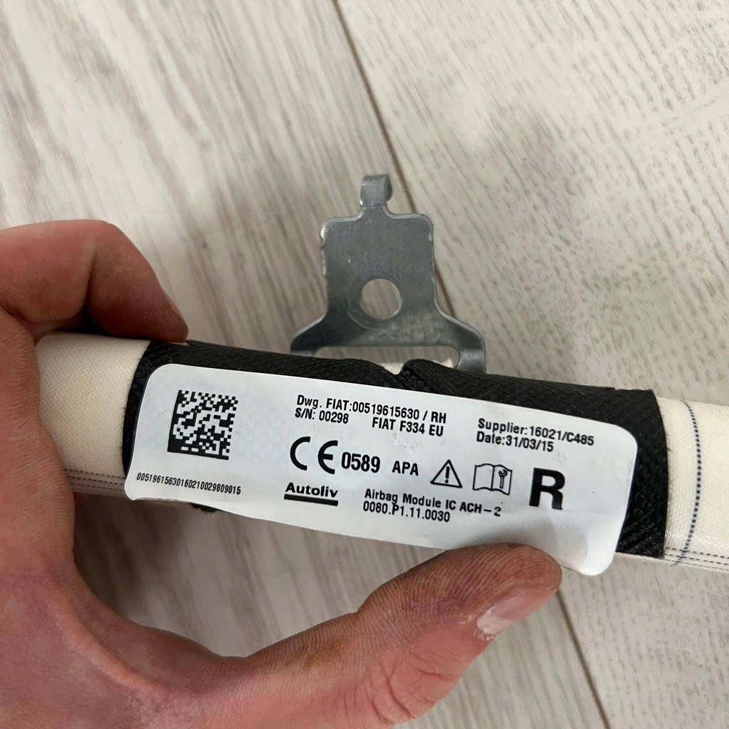 фото №11, Fiat 500x шторка безпеки повітряна права подушка безпеки 00519615630