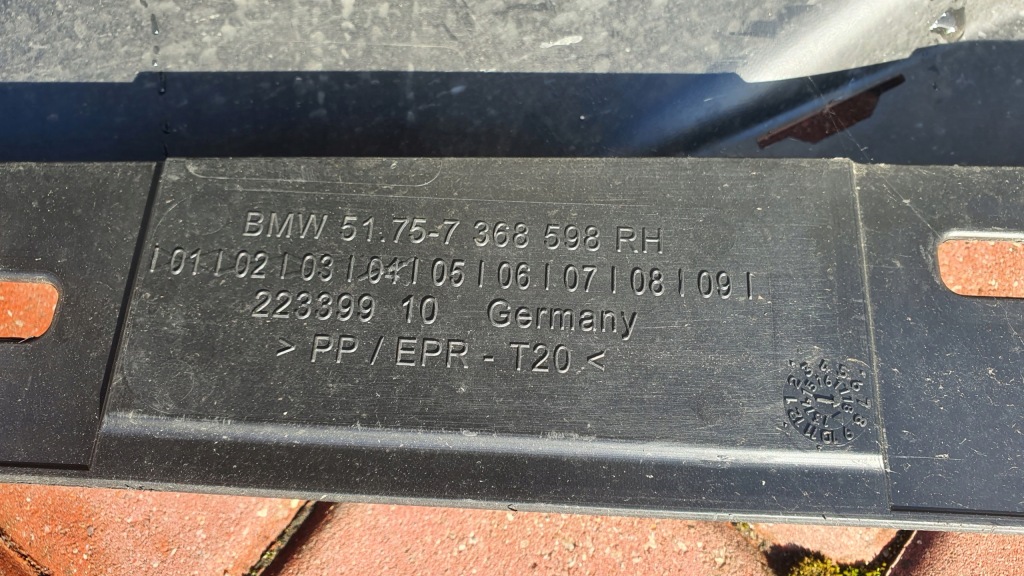 Bmw i3 накладка молдинг порог порог правая 7368598 51757368598 Оригинал