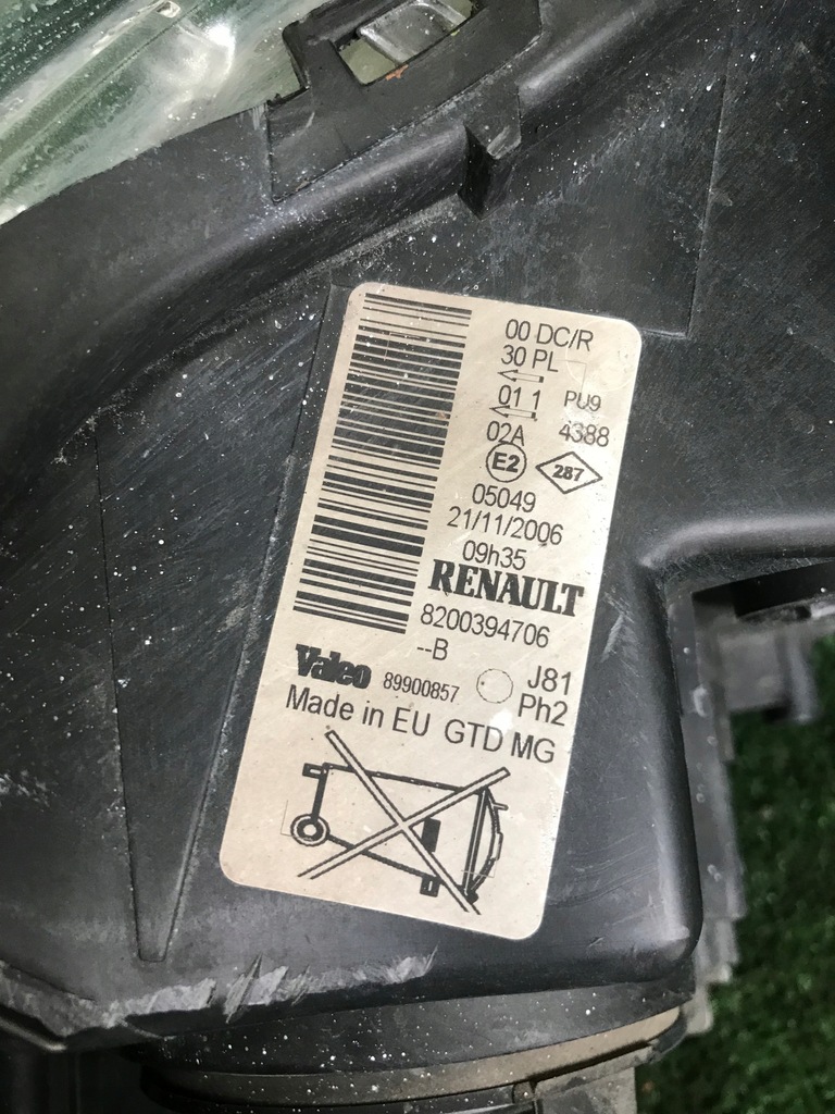 фото №8, Лампа перед левая renault espace iv lift ксенон wwa