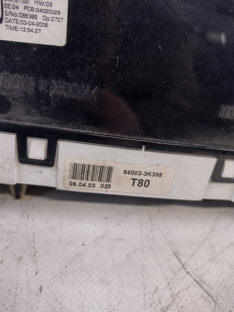 фото №10, Счетчик, приборы hyundai sonata 2,0crdi 94003-3k395