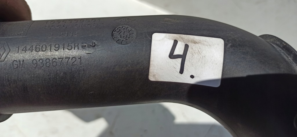 фото №7, Trafic iii 1.6dci труба wąż інтеркулер 144601915r